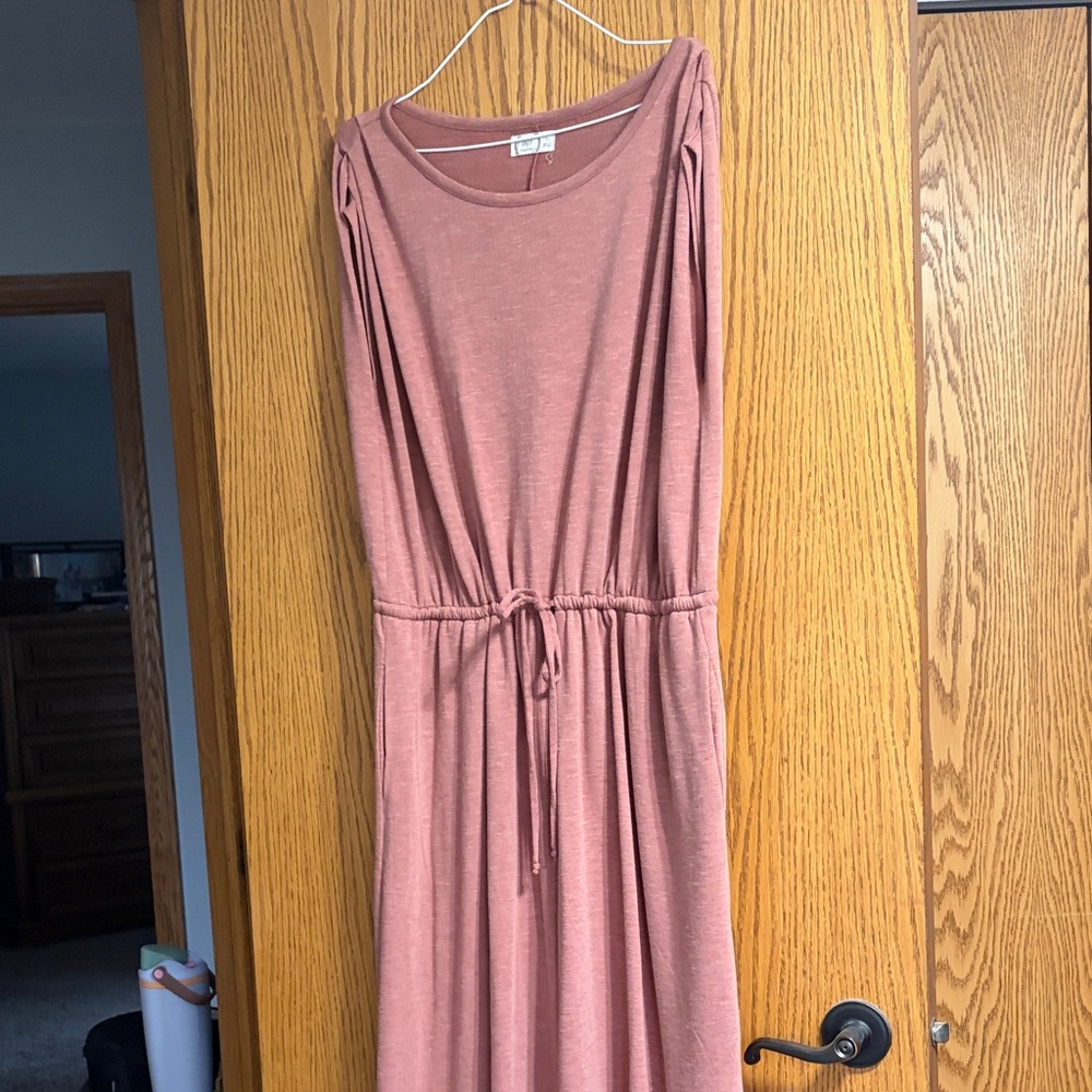 Maurices Dusty Rose Maxi Dress